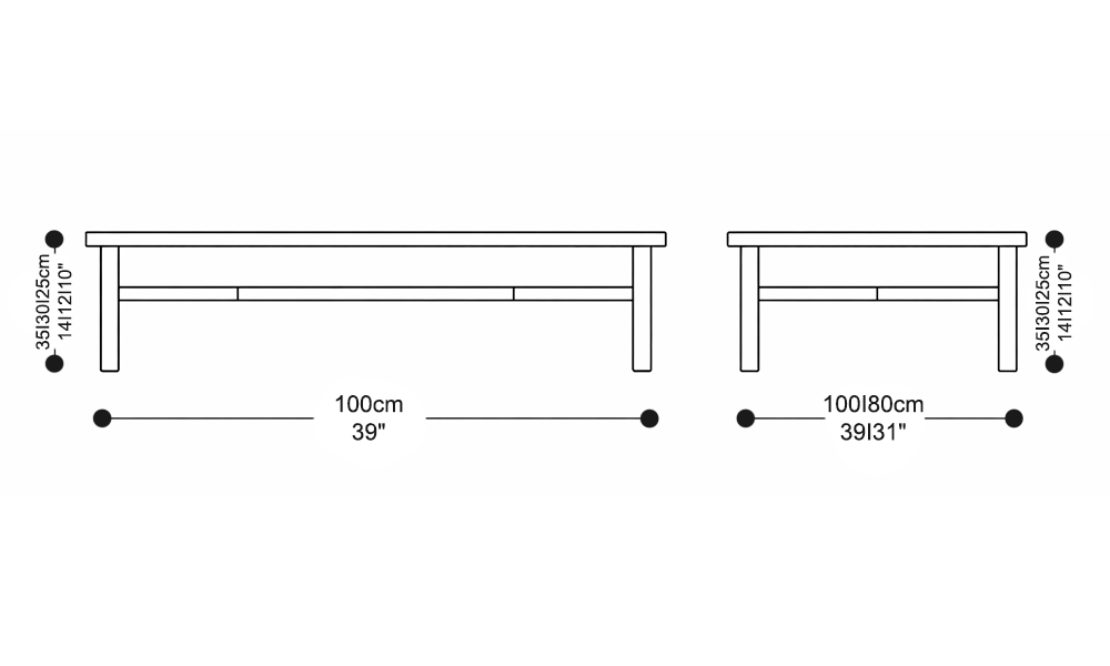 Image of the main dimensions of the product